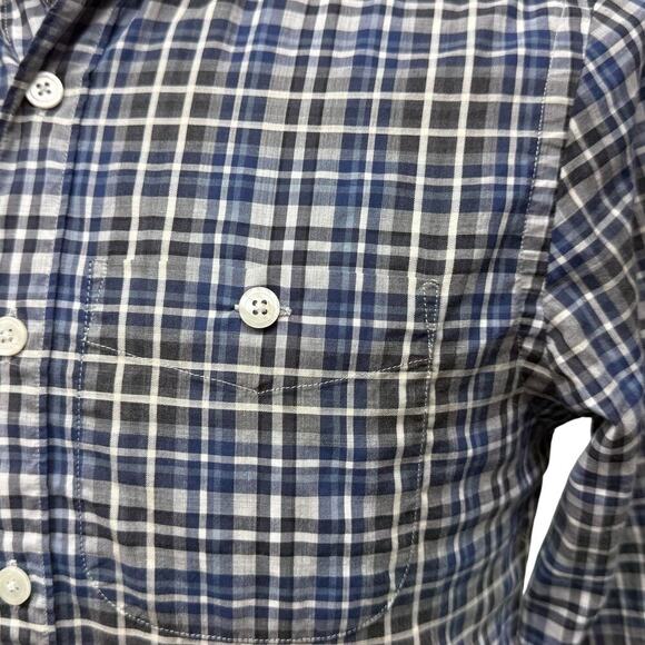 Todd Snyder Plaid Button Down Shirt Men Size XS Blue Gray Long Sleeve Cotton - Picture 4 of 10